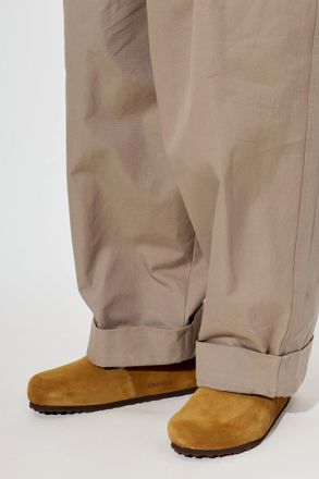 Birkenstock Suede Shoes London, Mens, Brown