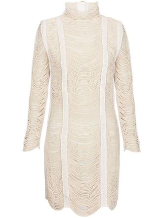 Balmain Gebreide mini-jurk - Beige