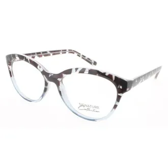 Signature Ladies Blue Rectangular Eyeglass Frames S7003TortBlue52