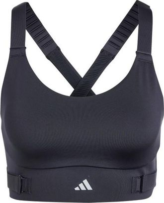 adidas Fastim L HS Bra Sport-BH f&uuml;r Damen | grau/blau