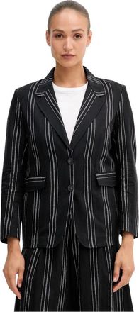 Benetton Blazer - Dames - Blazers - Zwart - XS - Katoen - Jassen