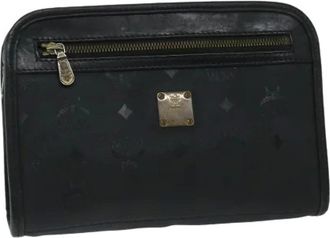 MCM Pre-owned Clutches, female, Black, Size: ONE SIZE Pre-owned Plastic Clutch