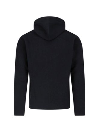 C.P. Company Wool Blend Hooded Sweater - Black
