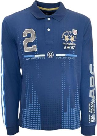 La Martina Hombre, Camisetas, Azul, Talla: M