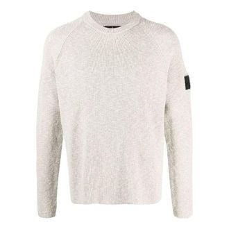 Stone Island Shadow Project Logo Patch Knitted Jumper Grey 78195121R-V0035