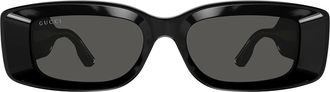Gucci Sunglasses Gg1528 S 001 Black/Dark Grey Women