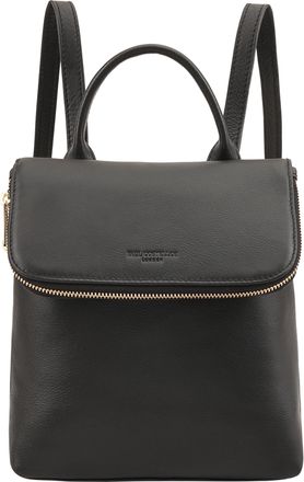 Paul Costelloe Womens Nanay Black Leather Backpack Bag - One Size