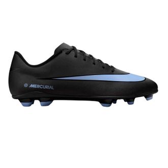 Nike Unisex voetbalschoenen voor volwassenen, Mercurial Firm Ground (ZWART/BLAUW)