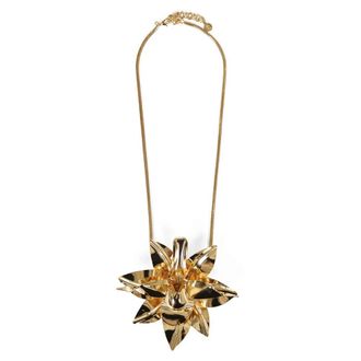 Paco Rabanne Necklaces, female, Yellow, Size: ONE SIZE Oversized Flower Necklace