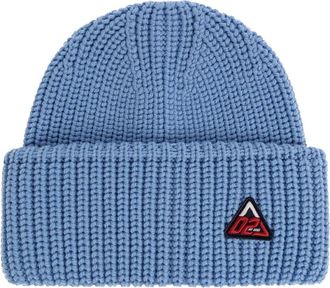 Dsquared2 Wolmut met opgenaaid logo - Heren - Hoeden - Blauw - ONE Size - Wol - Accessoires
