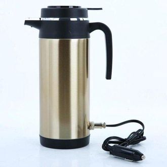 OEM Hervidor El&eacute;ctrico De Coche De Acero Inoxidable De 24 V (1200 Ml) Color Dorado