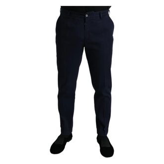 Dolce & Gabbana Broeken, Heren, Blauw, L, Katoen, Chinos
