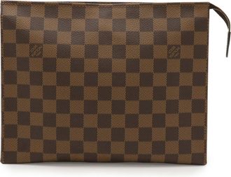 Louis Vuitton Brown Pvc Clutch Bag Pouch (Pre-Owned)