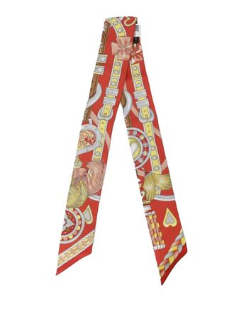 Herm&egrave;s 2010-2025 Harnais De Cour Silk Twilly Scarf scarves - women - Silk - One Size - Multicolour
