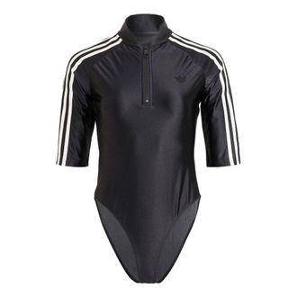 adidas (WMNS) adidas Blue Version Bodysuit Black IL8520