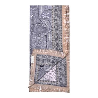 Pierre-Louis Mascia Silky Scarves, female, Gray, Size: ONE SIZE Paisley Silk Scarf