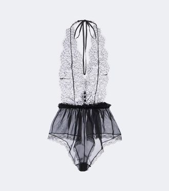 Dolce & Gabbana Body in pizzo di misto seta e cotone
