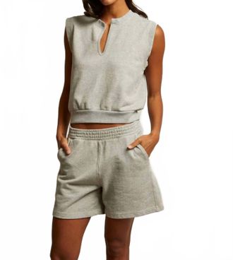perfectwhitetee French Terry Sweatshort In Beige