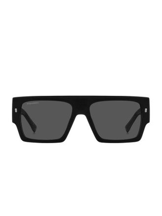 Dsquared2 D2 Logo-Embossed Acetate Sunglasses - Black