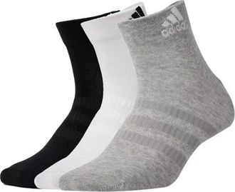 adidas Breathable Sports Short Basketball Socks Black/White/Grey DZ9434