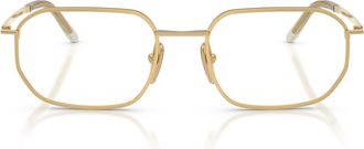 Prada 0pr D51v Thin Gold Metal Frame Sunglasses