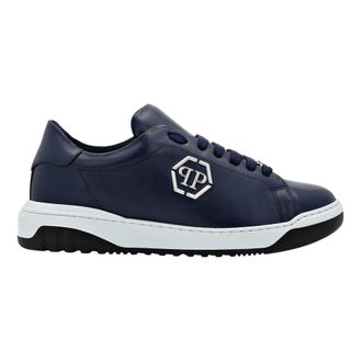 Philipp Plein Heren, Schoenen, Blauw, Maat: 46 EU Leer