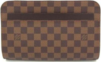 Louis Vuitton Pre-owned Clutches, female, Brown, Size: ONE SIZE Pre-owned Canvas louis-vuitton-bags