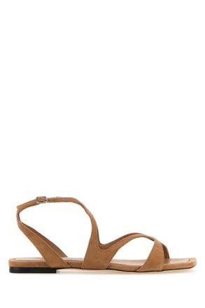 Jimmy Choo London Brown Suede Ayla Sandals
