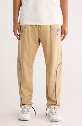 HUGO BOSS Nippie Piped Trim Cotton Pants in Beige at Nordstrom Rack, Size Xx-Large