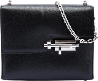 Herm&egrave;s Pre-owned Mini Verrou Chaine Bag - Dames - Vintage Schoudertas - Zwart - ONE Size - Leer - Vintage