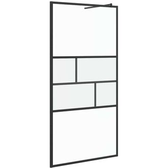 vidaXL Pared De Ducha Walk-in Negro 80 X 195 X 0.5 Cm Vidaxl