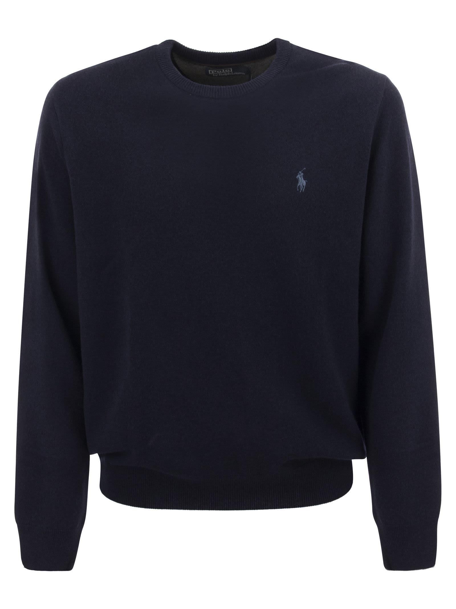 RALPH LAUREN★★ Navy Cotton MNPOS Sweater Crewneck ★★POLO
