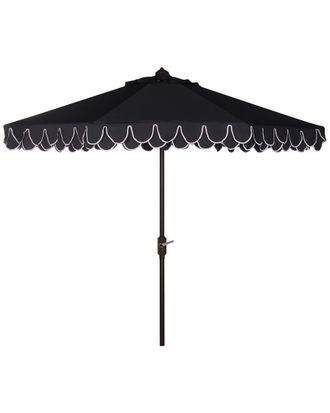 Safavieh Indoor/Outdoor Elegant Valance 11Ft Round Umbrella