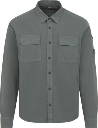 C.P. Company Grey Lens Detail Shirt