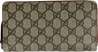 Gucci Beige Gg Supreme Long Wallet (Bi-Fold) (Pre-Owned)