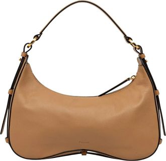 Pollini Bowling Bag - Dames - Schoudertassen - Beige - ONE Size - Leer - Tassen