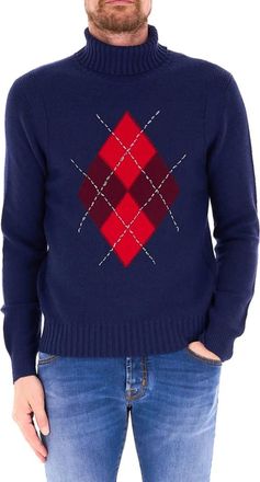 Ballantyne Pullover a collo alto - - Knitwear - Uomo - Blu - 2XL