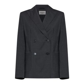 Max Mara Dames, Jassen, Grijs, Maat: M Wol