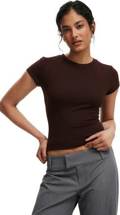 Cotton On Womens All Day Crew Tee in Dark Oak at Nordstrom, Size X-Large