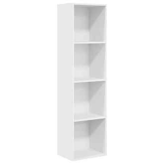 vidaXL Libreria Bianca 40x30x152 Cm In Legno Multistrato - Vidaxl