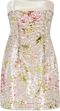 Alberta Ferretti Sequin Mini Jurk - Dames - Feestkleedjes - Veelkleurig - M - Polyester - Kleedjes