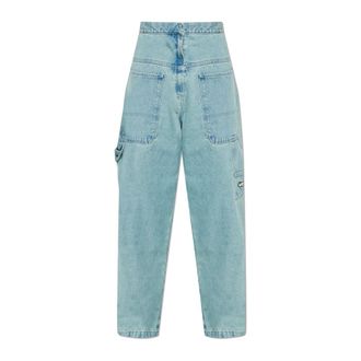 VETEMENTS Wide Jeans, male, Blue, Size: W33 Wide-leg Jeans