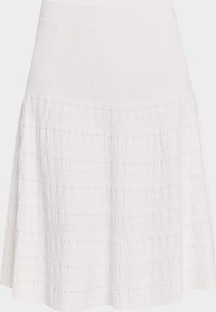 TSE A-Line Textured Knit Skirt