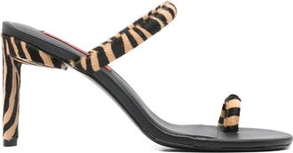 Simon Miller Sandali con motivo zebrato - Nero