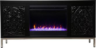 SEI Furniture Sei Furniture Winsterly Color Changing Fireplace Console With Media Storage