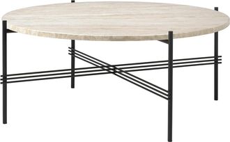 GUBI TS Outdoor Beistelltisch, &Oslash; 80 cm, schwarz / weiss