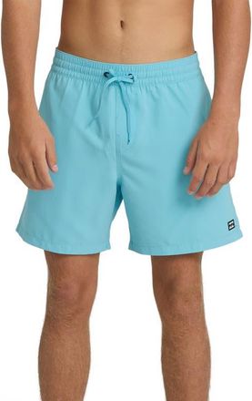 Billabong All Day Layback Swim Trunks in Blue Shadow at Nordstrom, Size Xx-Large
