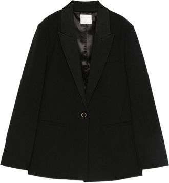 Forte_Forte Wool Blend Single-Breasted Jacket-Donna