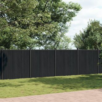 Berkfield Home Durable Fence Panel Grey 872x186 cm WPC