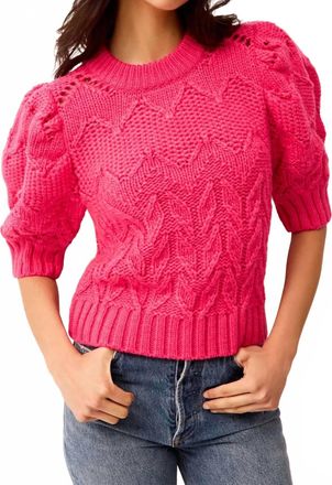Marie Oliver Vayda Top In Party Pink